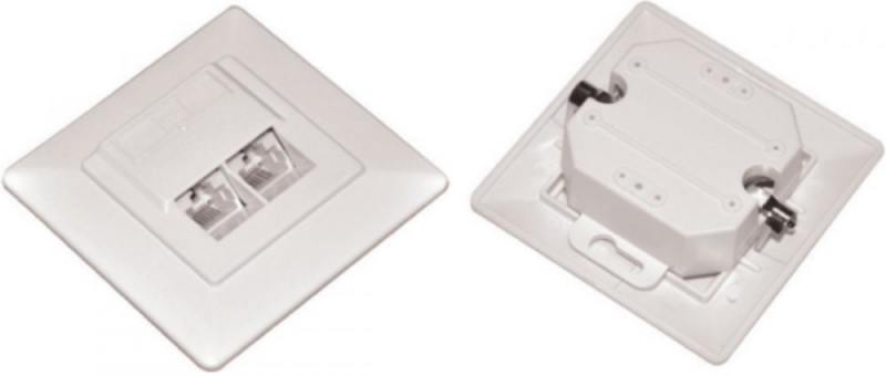 

Розетка ITK RJ45 UTP кат.5е 2 порта белый CS2-1C5EU-21