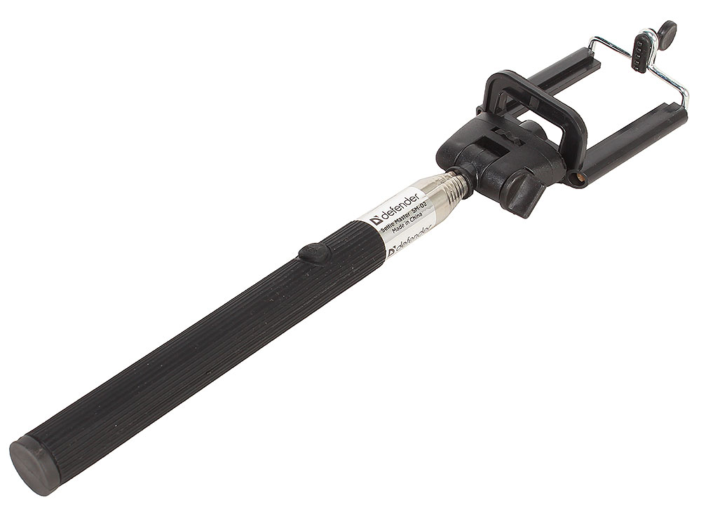 Монопод для селфи Defender SM-02 Selfie Master черный проводной, 20-98 см