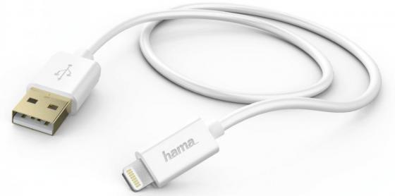 

Кабель Hama H-173640 GoldMFi Lightning-USB 2.0 1.5м для iPhone 5/5c/5S/6+ белый