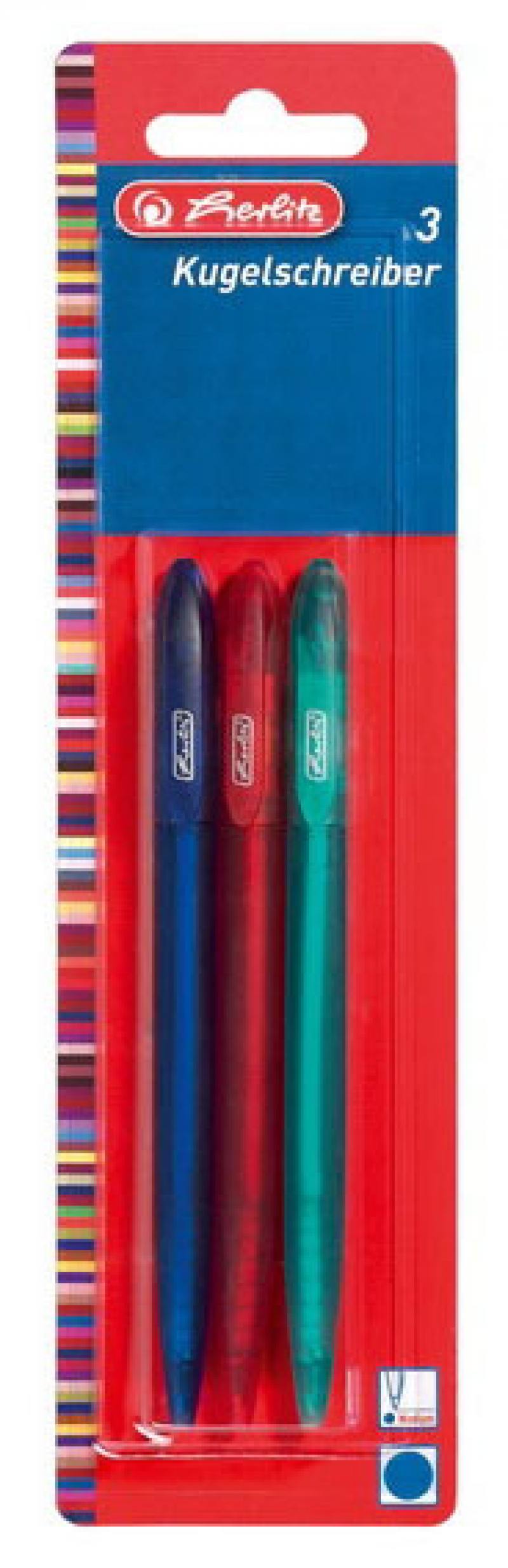 

Набор шариковых ручек Herlitz 10314979 3 шт 10314979