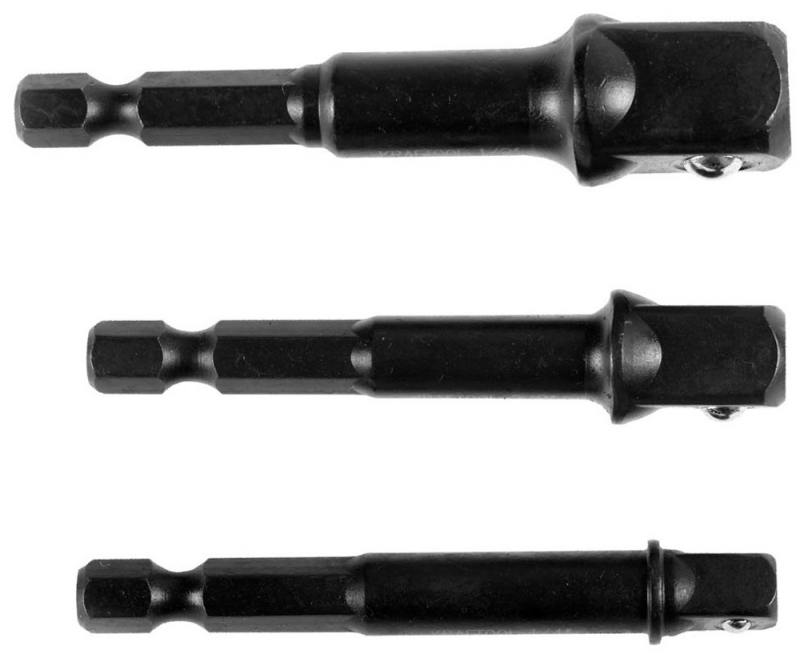 

Набор адаптеров Kraftool Expert для торцовых головок 1/4" 1/2" 3/8" 65 мм 3 шт 26775-H3