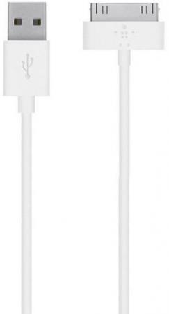 

Кабель Belkin F8J043bt04-WHT 30-pin to USB 1.2m белый