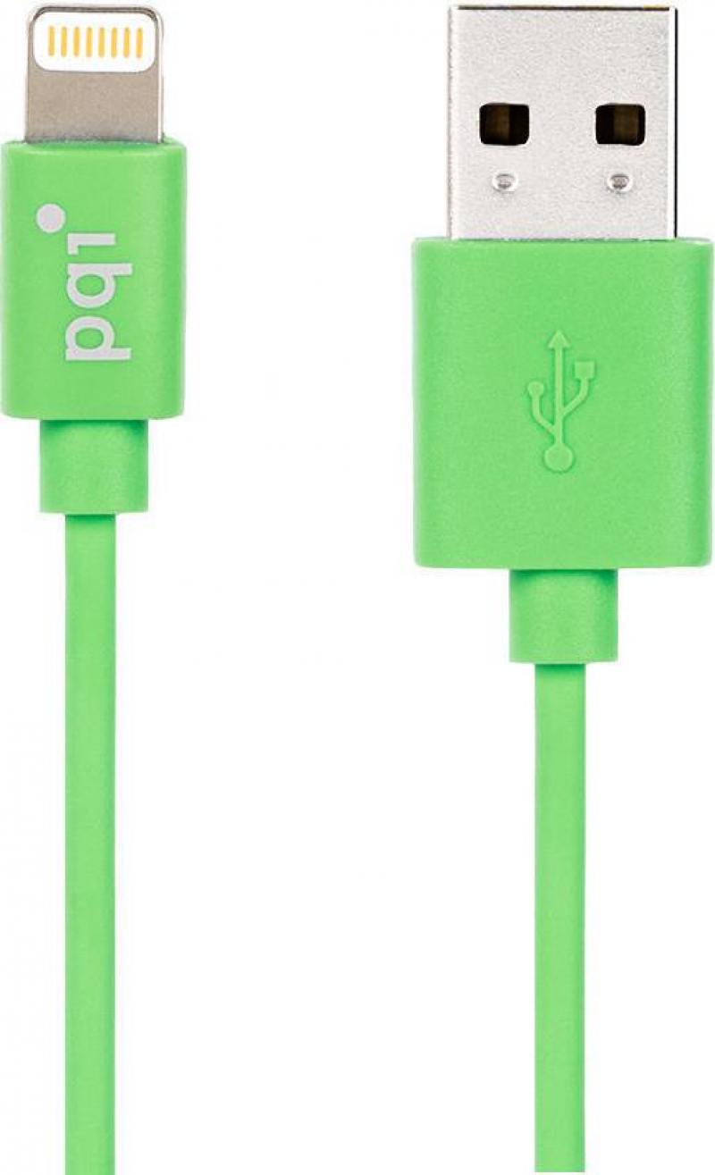 

Кабель PQI i-Cable Flat 90 USB-Lightning зеленый 0.9м 6PCS-008R0007A