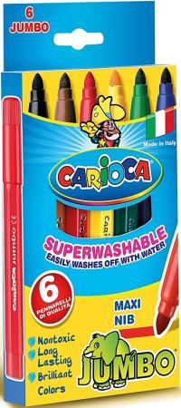 

Набор фломастеров CARIOCA JUMBO, 6 цв., в картонной коробке