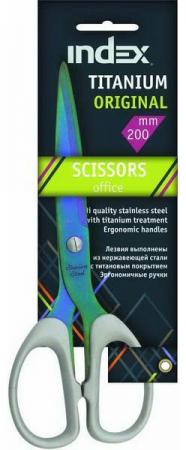

Ножницы Index TITANIUM ORIGINAL 20 см пластиковые ручки ISC604
