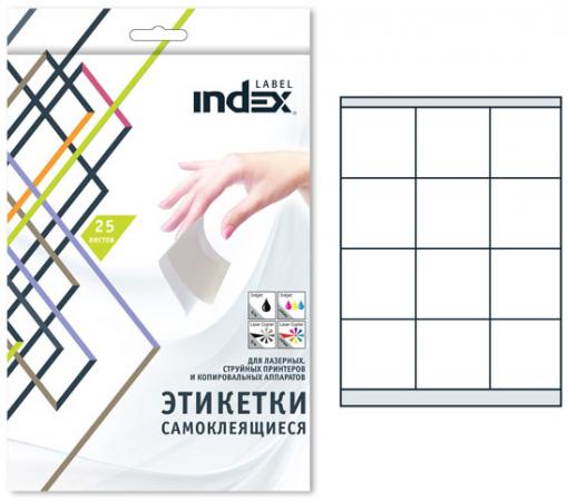 

Самоклеящиеся этикетки INDEX LABEL ф.A4, разм.70x67,7; 12 этикеток на листе (25 листов в упаковке)