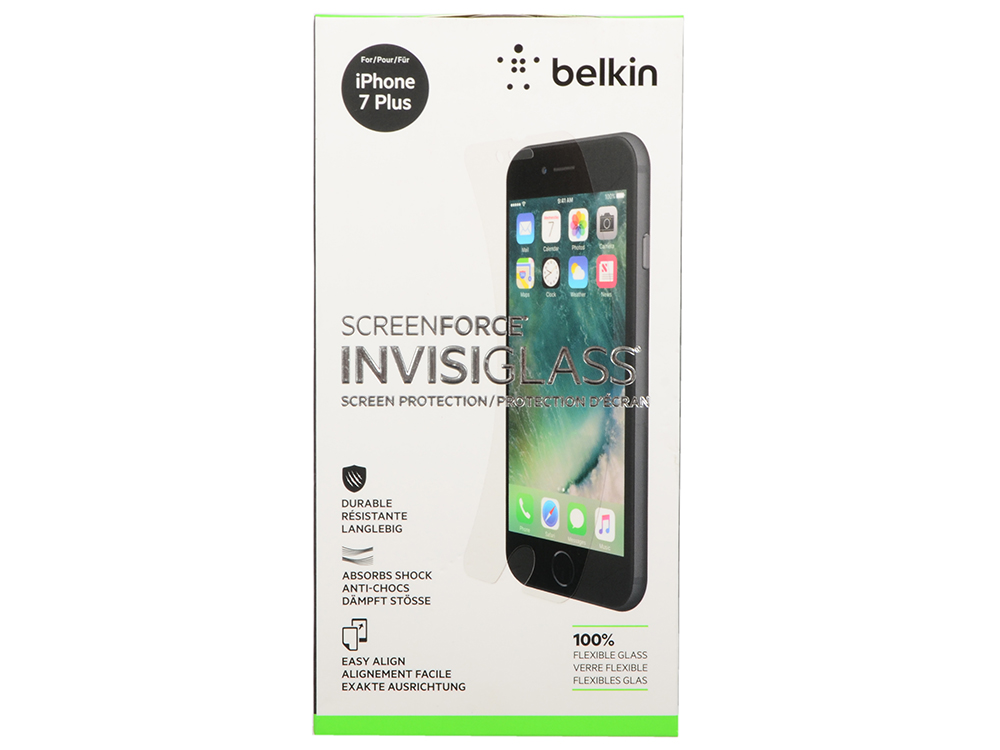 Защитное стекло Belkin стекло для iPhone 7 Plus ScreenForce Flex Glass