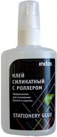 

Клей силикатный INDEX, 110 гр, с роллером ISGR110