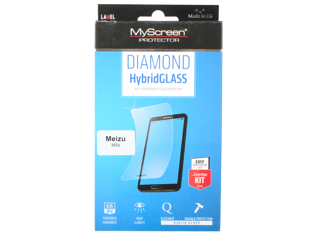 

Защитное стекло Lamel DIAMOND HybridGLASS EA Kit для Meizu M5s
