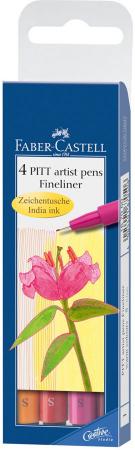 

Набор капиллярных ручек капилярный Faber-Castell Castell 167005 4 шт разноцветный S