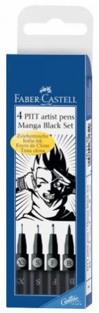 

Набор капиллярных ручек капилярный Faber-Castell Castell 167132 4 шт черный