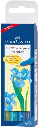 

Набор капиллярных ручек капилярный Faber-Castell Castell 167006 4 шт разноцветный S