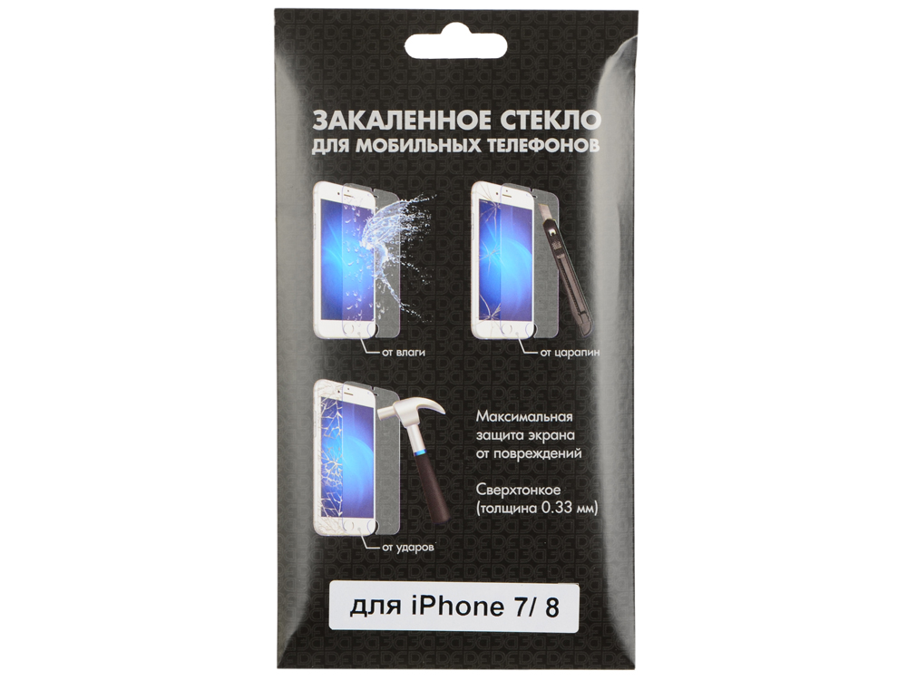 

Закаленное стекло для iPhone 7/8 DF iSteel-18