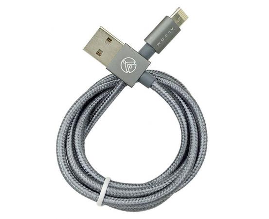 

Кабель ALDOM 2 в 1 iPhone/Android 511ADMNS501G серый