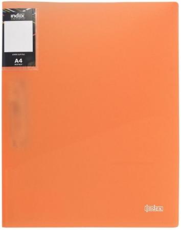

Папка с прижимным механизмом и карманом Index COLOURPLAY Light, ф.A4, 0,6мм, прозрачная, ассорти ICL