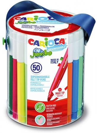 

Набор фломастеров CARIOCA JUMBO, 50 шт., в пластиковом ведерке