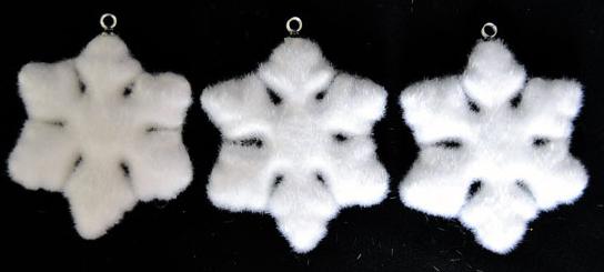 

Елочные украшения Winter Wings "Снежинки" 7.5 см 3 шт белый полимер