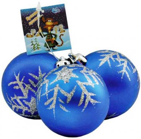 

Шар матовый, связка 3 шт., 6 см, 6 цв.|1