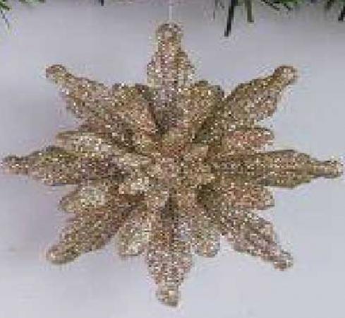 

Елочные украшения Winter Wings "Снежинка" 8 см 1 шт пластик N069382
