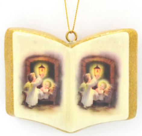 

Украшение елочное КНИЖКА, 7,5 см, 2 шт. в коробке, пластик