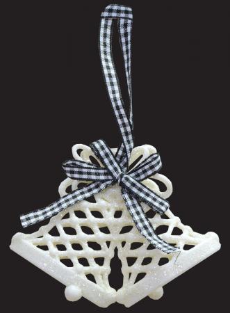 

Украшение елочное КОЛОКОЛЬЧИКИ, 11х8,5 см, пластик, бел.