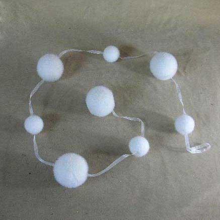 

Украшение декоративное подвеска-гирлянда ШАРЫ ,1 шт,140 см,в пакете с европодвесом,полимерный матери