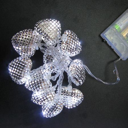 

Гирлянда LED СЕРДЕЧКИ на батарейках, 1 м, 10 ламп, для помещений