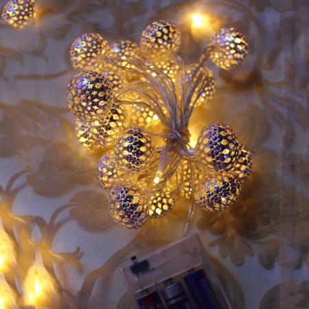 

Гирлянда LED ШАРЫ на батарейках, 1,9 м, 20 ламп, для помещений