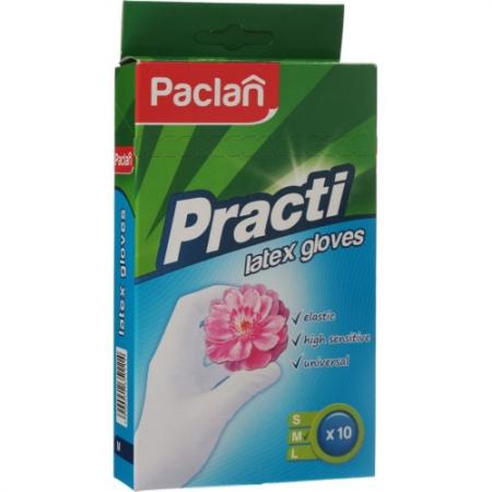 

PACLAN Перчатки латексные размер M 10шт