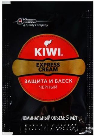 

KIWI Express Крем для обуви Защита и блеск черный 5мл