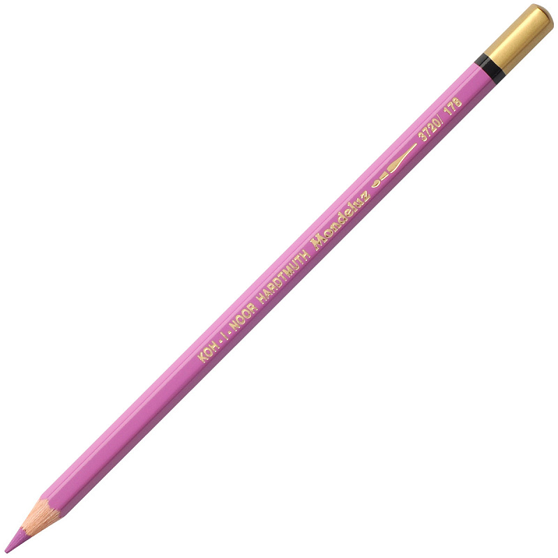 

Карандаш цветной Koh-i-Noor MONDELUZ, красно-фиолетовый 175 мм акварельные 3720/178