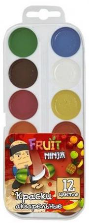 

Акварель медовая ACTION! FRUIT NINJA, 12цв., пл. коробка, европодвес, без кисти