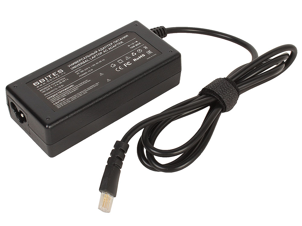 

Адаптер питания 5bites PA70AD-04 70W для ноутбуков ACER/DELL (M5, M7, M9, M15, M21, M23)