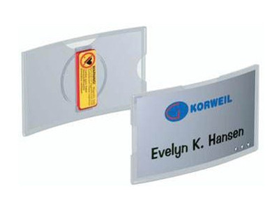 

Бейдж горизонтальный KONVEX, 40х75 мм, магнитный|2