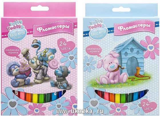 

Набор фломастеров ACTION! Blue Nose Friends, 24 цв., картон с е/п, 2 диз.