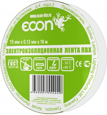 

Изолента ECON 15/10, белый