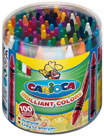 

Набор восковых мелков CARIOCA WAX CRAYONS, пластиковый бокс, 100 шт