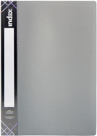 

Папка с 20 файлами Index SATIN, форзац, ф.A4, 0,55мм, серебристая IDB20/11/GY