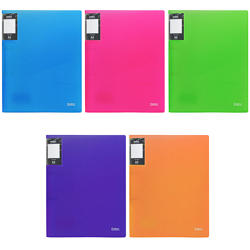 

Папка на 2 кольцах COLOURPLAY Light, ф.A4, 0.6мм, прозрачная, ассорти