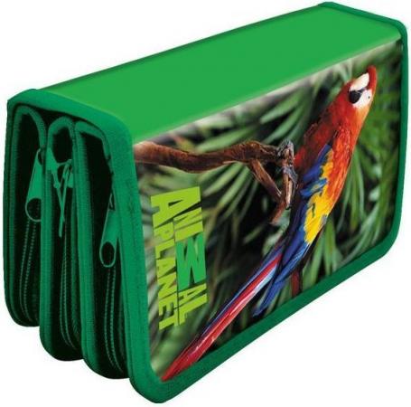

Пенал на трех молниях ACTION! ANIMAL PLANET, без напол, конгрев,металл,разм. 190х120 мм.,2 диз