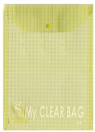 

Папка-конверт с кнопкой MY CLEAR BAG, ф. А4, вертикальная, 140мкм