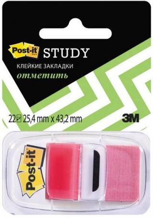 

Закладки POST-IT, красные, 25 мм, 22 шт