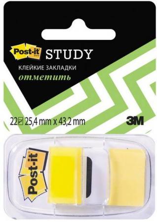 

Закладки POST-IT, желтые, 25 мм, 22 шт