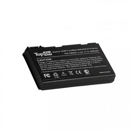 

Аккумулятор для ноутбука TopON TOP-TM5520 для Acer Extensa 5220, 5620, TravelMate 5530, 5720 Series 4400мАч 11.1V
