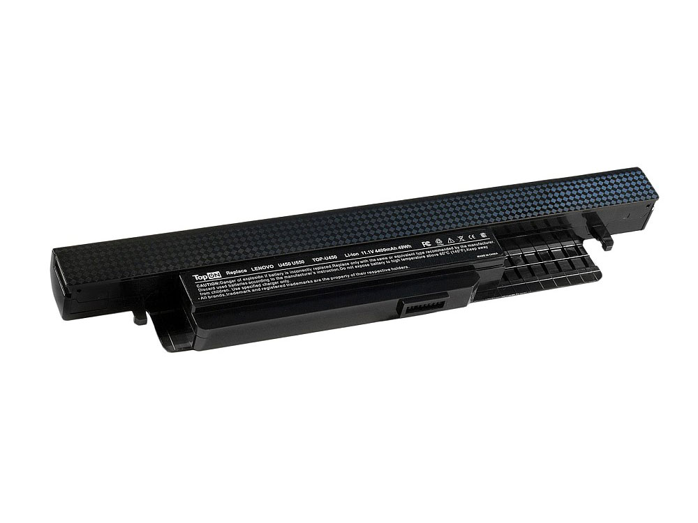 

Аккумулятор для ноутбука TopON TOP-U450 для Lenovo IdeaPad U450P, U450P 3749, U450P 20034, U450P 3389, U450P 20031, U550 Series - 11.1V 4400mAh