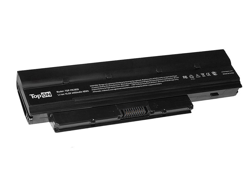 

Аккумулятор для ноутбука TopON TOP-PA3820 для Toshiba DynaBook MX, N300, N510, Mini NB500, NB505, NB525, NB550D, Satellite T215D, T235D, T230, T235 Series - 10.8V 4400mAh