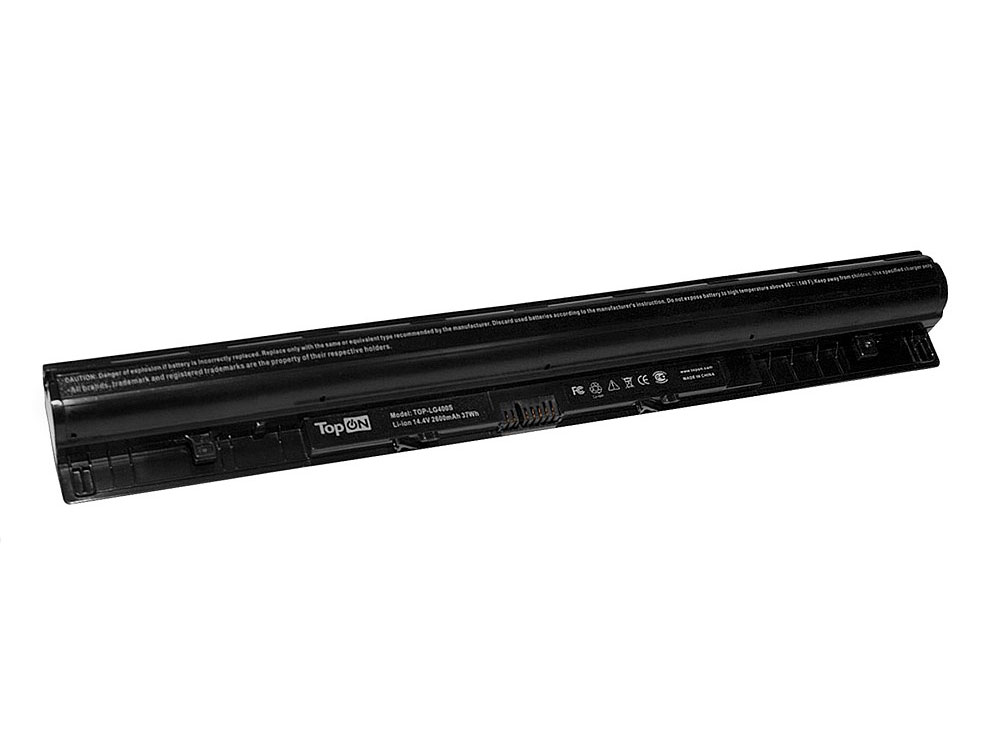 

Аккумулятор для ноутбука TopON TOP-LG400S для Lenovo IdeaPad G400S, G405S, G410S, G510S, G500S, G505S, G510S, S410P, S510P, Z710, G50-30, G50-45, G50-70 Series - 14.4V 2600mAh