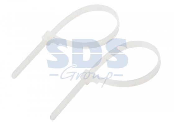 

Хомут многоразовый 200 x 7,5 мм 100 шт белый СКМ-200 REXANT