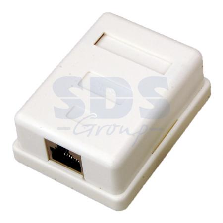 

REXANT Розетка компьютерная 1-порт RJ-45(8P8C), категория 5е, экранированная, внешняя