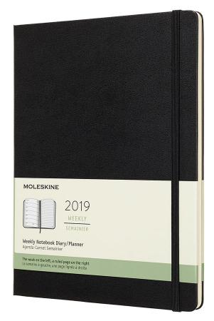 

Еженедельник Moleskine CLASSIC WKNT XL 190х250мм 144стр. черный